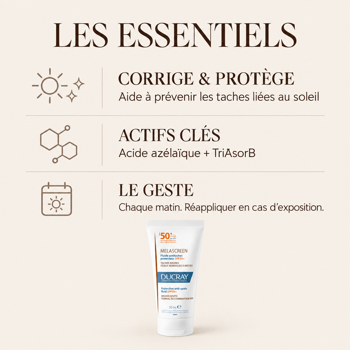 Ducray Melascreen Fluide Anti-Taches Protecteur SPF50+ 50 ml