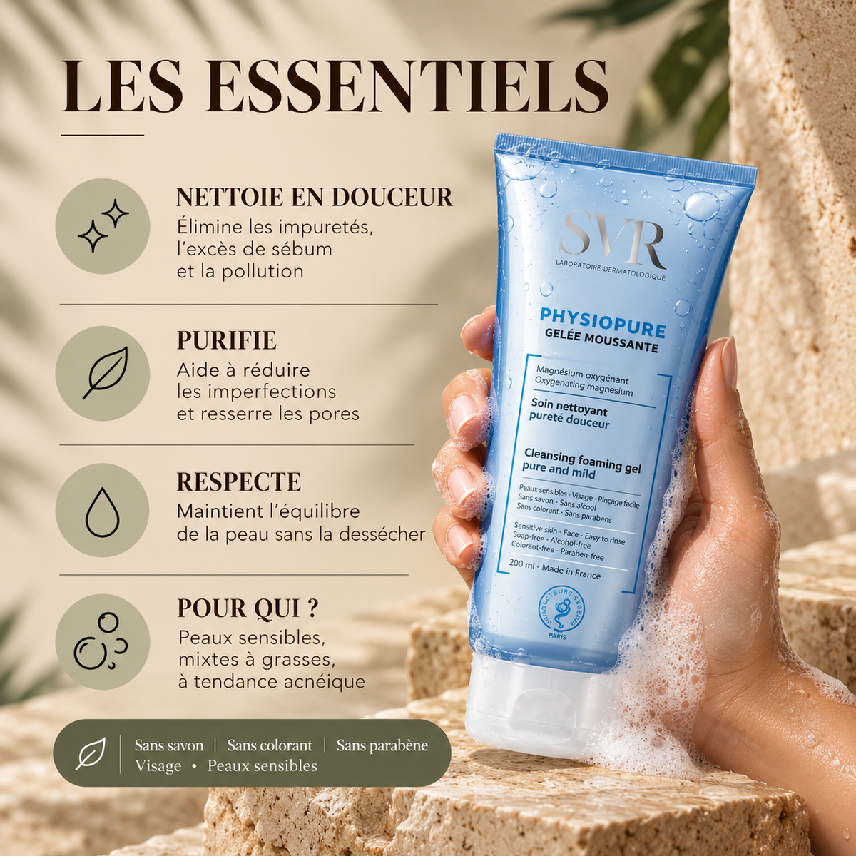 SVR Physiopure Gelée Moussante 200 ml