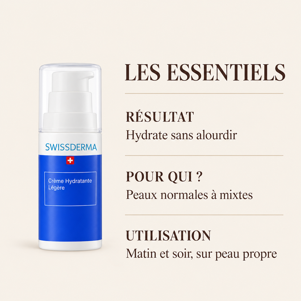 Swissderma Crème Hydratante Légère 50 ml