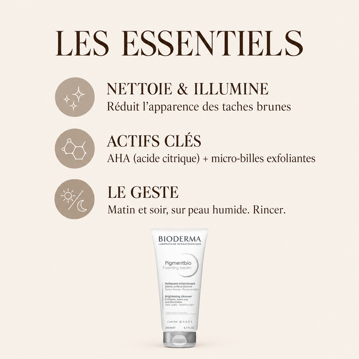 Bioderma Pigmentbio Foaming Cream – Nettoyant éclaircissant 200 ml