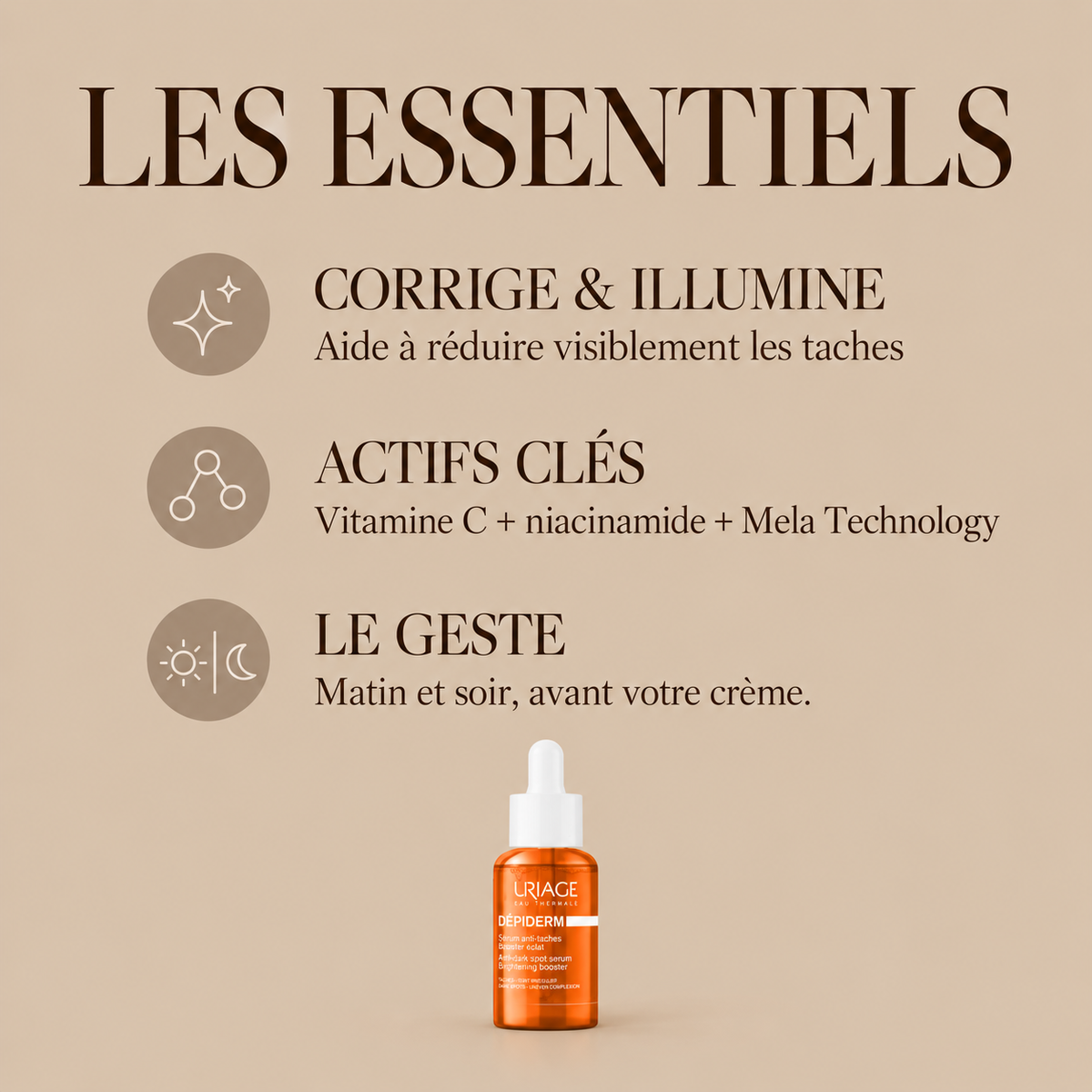 Uriage Dépiderm Sérum Booster Éclat Anti-Taches 30 ml